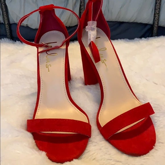 lulus red heels